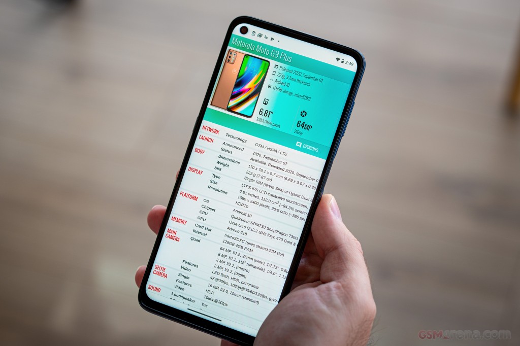 Motorola Moto G9 Plus hands-on photo 14