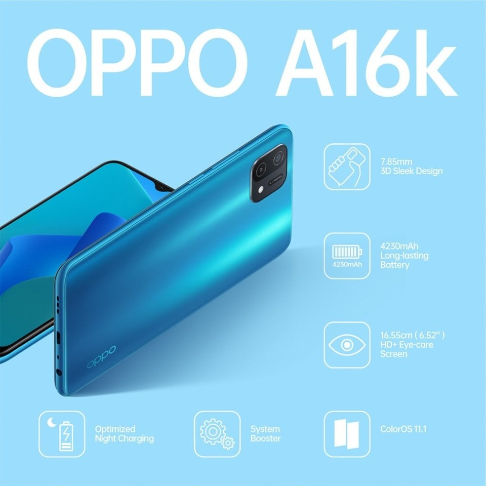 Oppo A16K view 10