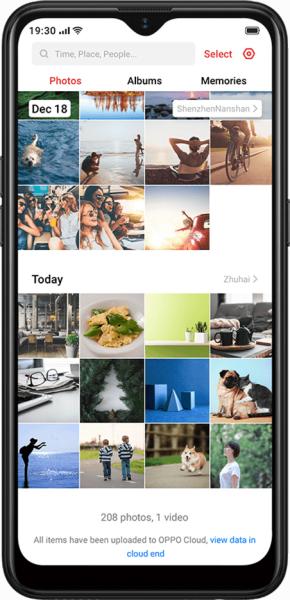 Oppo A1k view 4