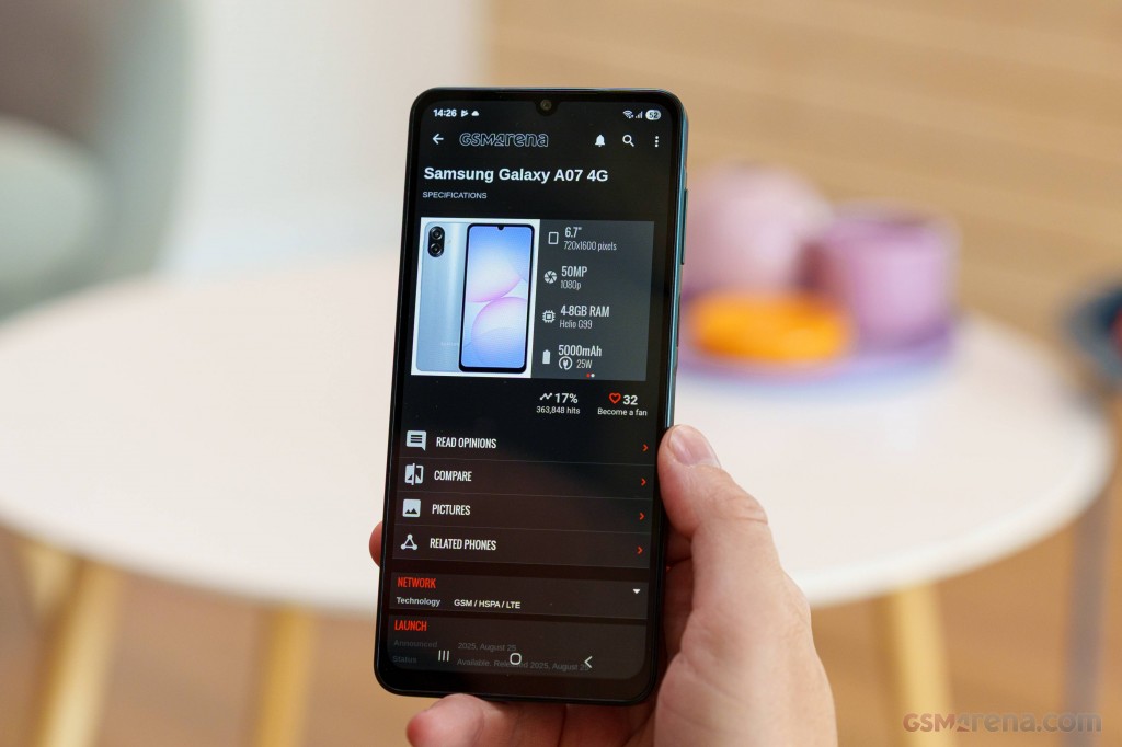 Samsung Galaxy A07 4G hands-on photo 26
