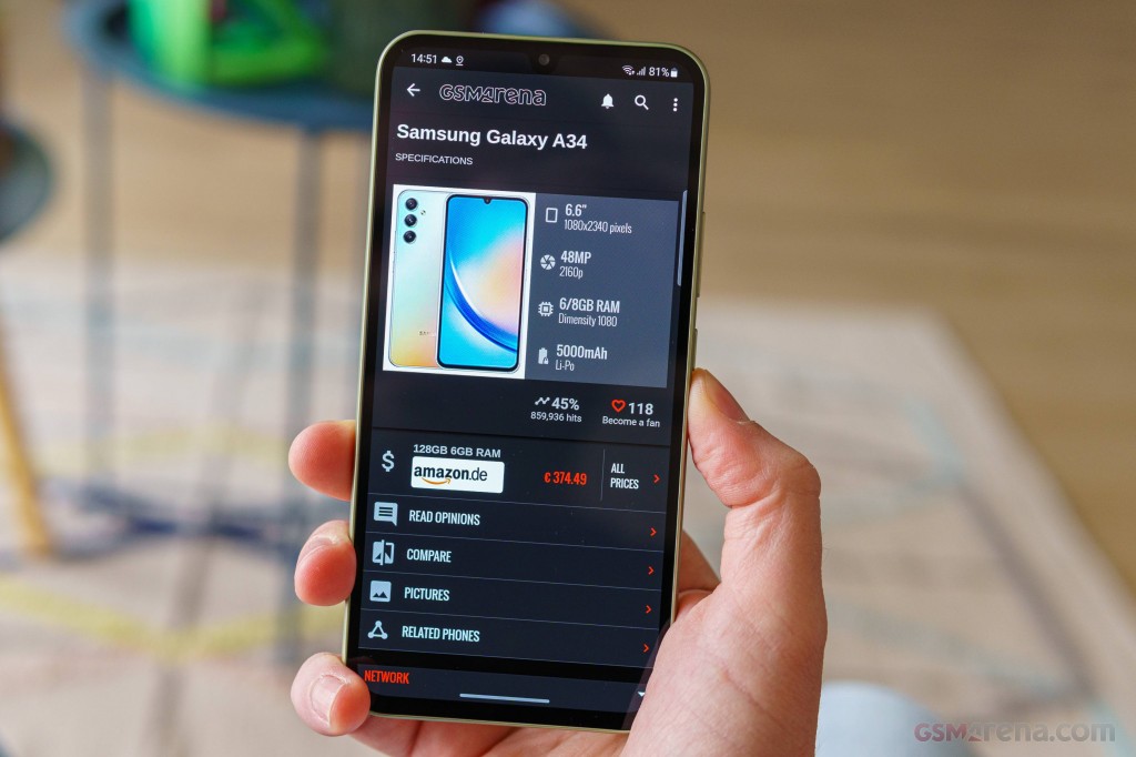 Samsung Galaxy A34 hands-on photo 30