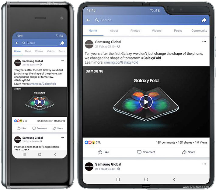 Samsung Galaxy Fold view 1