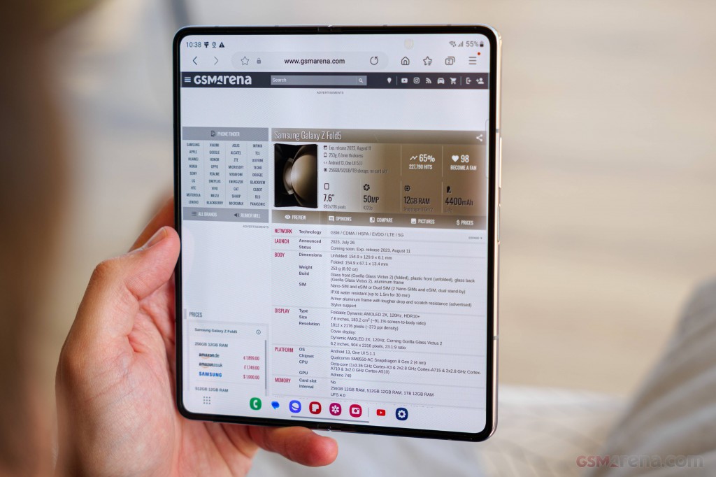 Samsung Galaxy Z Fold5 hands-on photo 52